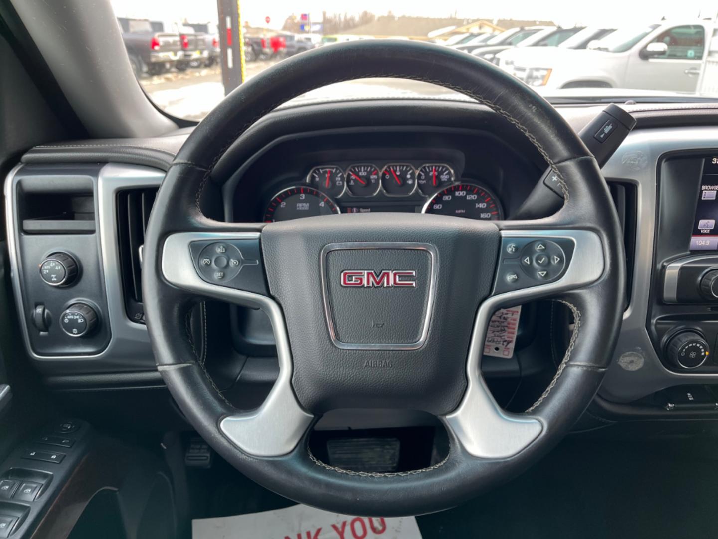 2015 Silver /charcoal cloth GMC Sierra 1500 SLE Double Cab 4WD (1GTV2UEC7FZ) with an 5.3L V8 OHV 16V engine, 6-Speed Automatic transmission, located at 1960 Industrial Drive, Wasilla, 99654, (907) 274-2277, 61.573475, -149.400146 - Photo#18